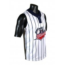 SAMPLE - Baseball Jersey Mens Dinger 2-Button Sleeveless Style - Size: Mens Small